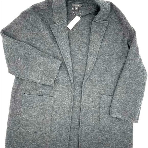 Sweaters - J. Crew SOPHIE SWEATER BLAZER | Style G7746 | Size XL | Gray